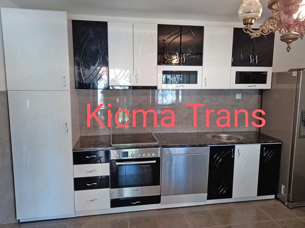 Kuhinja MDF Oko crno-bela — kuhinja, Kičma Trans